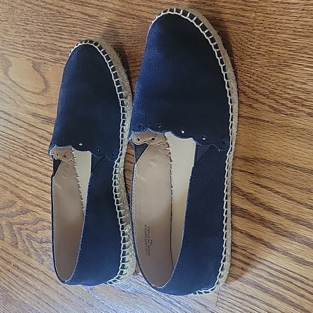 Talbots indigo blue scallop espadrilles - Picture 2 of 4